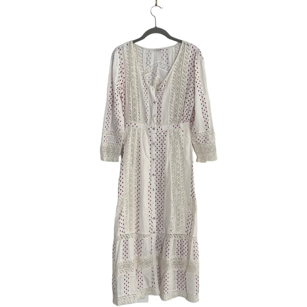 LoveShackFancy Crotchet Sleeve Dress